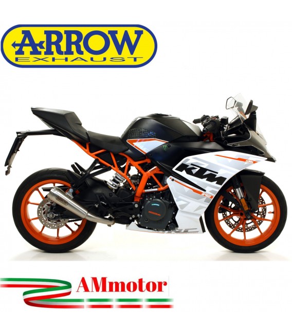 Terminale Di Scarico Arrow Ktm RC 390 17 - 2020 Slip-On Pro-Race Nichrom Moto Omologato
