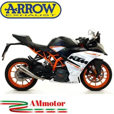 Terminale Di Scarico Arrow Ktm RC 390 17 - 2020 Slip-On Pro-Race Nichrom Moto Omologato