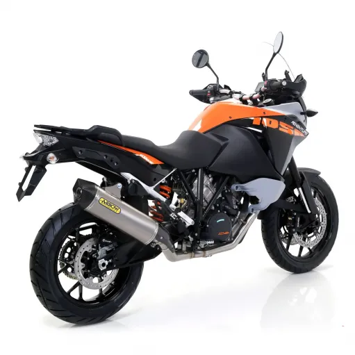 Terminale Di Scarico Arrow Ktm 1050 Adventure 15 - 2016 Slip-On Maxi Race-Tech Titanio Moto