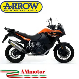 Terminale Di Scarico Arrow Ktm 1090 Adventure 17 - 2019 Slip-On Maxi Race-Tech Titanio Moto