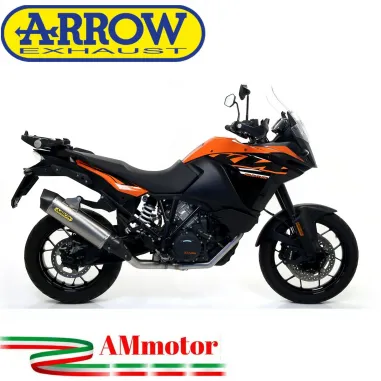 Terminale Di Scarico Arrow Ktm 1090 Adventure 17 - 2019 Slip-On Maxi Race-Tech Titanio Moto