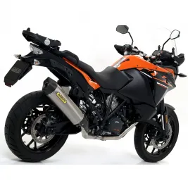 Terminale Di Scarico Arrow Ktm 1090 Adventure 17 - 2019 Slip-On Maxi Race-Tech Titanio Moto 2