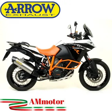 Terminale Di Scarico Arrow Ktm 1190 Adventure 13 - 2016 Slip-On Maxi Race-Tech Titanio Moto