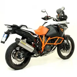 Terminale Di Scarico Arrow Ktm 1190 Adventure 13 - 2016 Slip-On Maxi Race-Tech Titanio Moto 2
