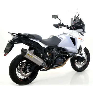 Terminale Di Scarico Arrow Ktm 1290 Super Adventure 15 - 2016 Slip-On Maxi Race-Tech Titanio Moto