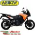 Terminale Di Scarico Arrow Ktm 1290 Super Adventure 17 - 2020 Slip-On Maxi Race-Tech Alluminio Dark Moto
