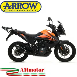 Arrow Ktm 390 Adventure 20 - 2023 Terminale Di Scarico Moto Marmitta Indy-Race Alluminio Dark