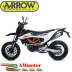 Terminale Di Scarico Arrow Ktm 690 Smc R 19 - 2020 Slip-On Race-Tech Titanio Moto Fondello Carbonio