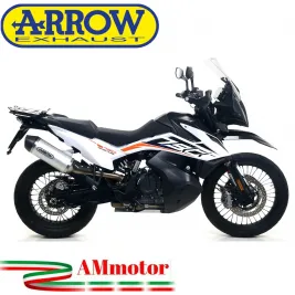 Terminale Di Scarico Arrow Ktm 790 Adventure 19 - 2020 Slip-On Race-Tech Alluminio Moto Fondello Carbonio