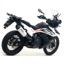 Terminale Di Scarico Arrow Ktm 790 Adventure 19 - 2020 Slip-On Race-Tech Alluminio Moto Fondello Carbonio 2