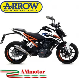 Terminale Di Scarico Arrow Ktm Duke 125 17 - 2020 Slip-On Pro-Race Nichrom Moto