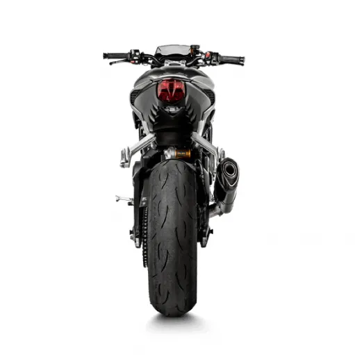 Akrapovic Triumph Street Triple 765 S / R / RS 17 - 2019 Terminale Di Scarico Slip-On Line Carbonio Moto Racing