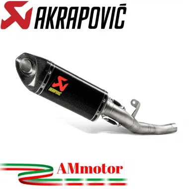 Akrapovic Triumph Street Triple 765 S / R / RS 17 - 2019 Terminale Di Scarico Slip-On Line Carbonio Moto Racing