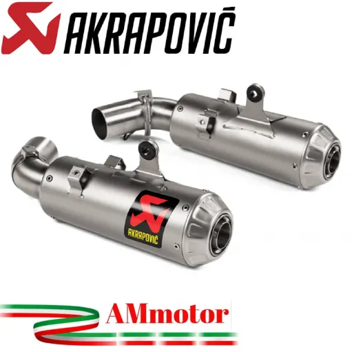 Akrapovic Ducati Hypermotard 950 / 950 SP Terminali Di Scarico Slip-On Line Titanio Moto