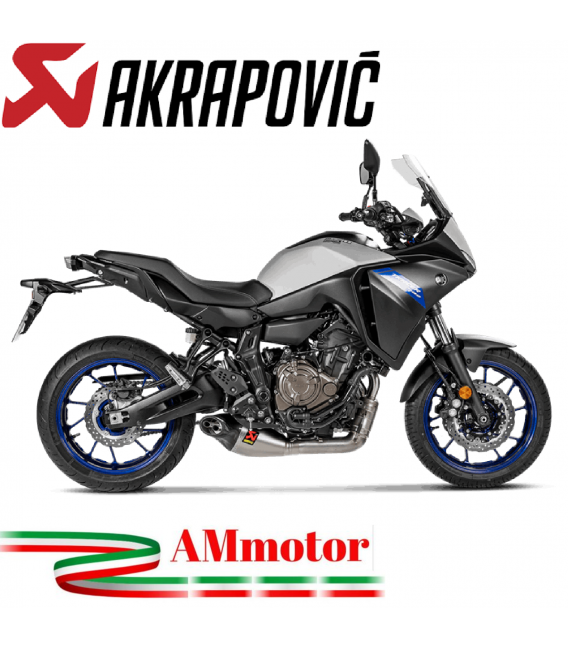 Akrapovic Yamaha Tracer 700 2020 Impianto Di Scarico Completo Racing Line Terminale Titanio Moto