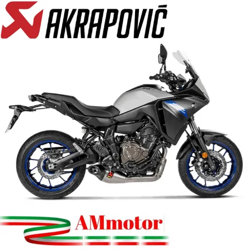Akrapovic Yamaha Tracer 700 2020 Impianto Di Scarico Completo Racing Line Terminale Titanio Moto
