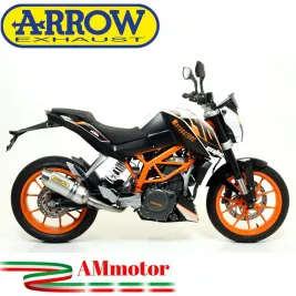 Terminale Di Scarico Arrow Ktm Duke 390 13 - 2016 Slip-On Thunder Alluminio Moto