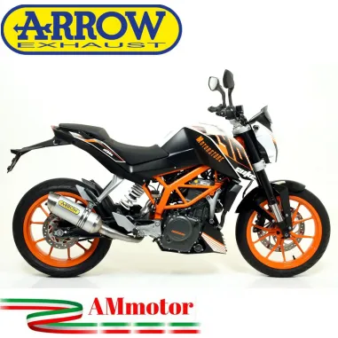 Terminale Di Scarico Arrow Ktm Duke 390 13 - 2016 Slip-On Thunder Alluminio Moto