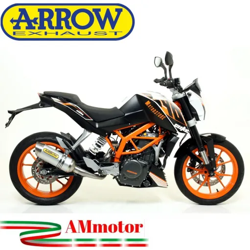 Terminale Di Scarico Arrow Ktm Duke 390 13 - 2016 Slip-On Thunder Alluminio Moto