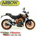 Terminale Di Scarico Arrow Ktm Duke 390 13 - 2016 Slip-On Thunder Alluminio Moto