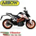 Terminale Di Scarico Arrow Ktm Duke 390 17 - 2020 Slip-On GP2 Titanio Moto