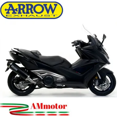 Terminale Di Scarico Arrow Kymco AK 550 17 - 2020 Slip-On Urban Alluminio Dark Moto Scooter