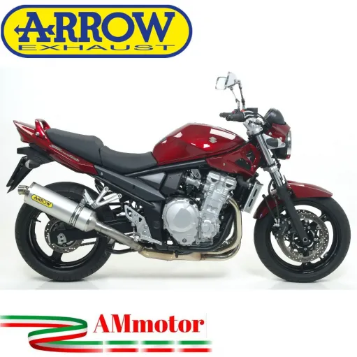 Terminale Di Scarico Arrow Suzuki Gsf 650 Bandit 07 - 2013 Slip-On Race-Tech Alluminio Moto