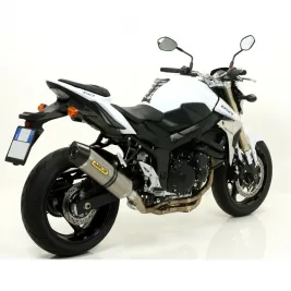 Terminale Di Scarico Arrow Suzuki Gsr 750 11 - 2016 Slip-On Race-Tech Titanio Moto Fondello Carbonio 2