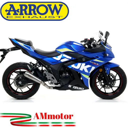 Terminale Di Scarico Arrow Suzuki Gsx 250 R 17 - 2020 Slip-On Pro-Race Nichrom Moto