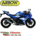 Terminale Di Scarico Arrow Suzuki Gsx 250 R 17 - 2020 Slip-On Pro-Race Nichrom Moto
