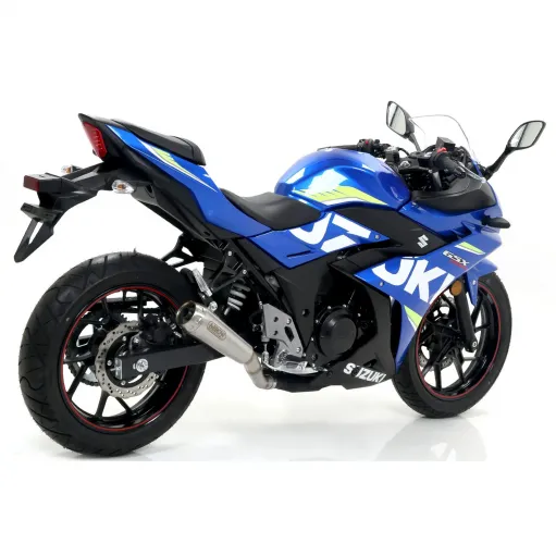 Terminale Di Scarico Arrow Suzuki Gsx 250 R 17 - 2020 Slip-On Pro-Race Nichrom Moto
