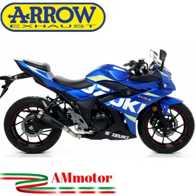 Terminale Di Scarico Arrow Suzuki Gsx 250 R 17 - 2020 Slip-On Pro-Race Nichrom Dark Moto
