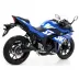 Terminale Di Scarico Arrow Suzuki Gsx 250 R 17 - 2020 Slip-On Pro-Race Nichrom Dark Moto