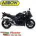 Terminale Di Scarico Arrow Suzuki Gsx 1250 F 10 - 2016 Slip-On Race-Tech Alluminio Dark Moto Fondello Carbonio