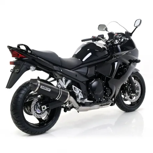 Terminale Di Scarico Arrow Suzuki Gsx 1250 F 10 - 2016 Slip-On Race-Tech Alluminio Dark Moto Fondello Carbonio
