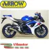 Terminale Di Scarico Arrow Suzuki Gsx-R 600 06 - 2007 Slip-On Pro-Racing Titanio Moto