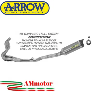 Arrow Suzuki Gsx-R 600 11 - 2016 Kit Completo Competion Con Terminale Collettori Full Titanio