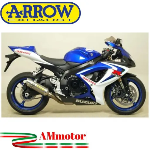 Terminale Di Scarico Arrow Suzuki Gsx-R 750 06 - 2007 Slip-On Thunder Alluminio Moto