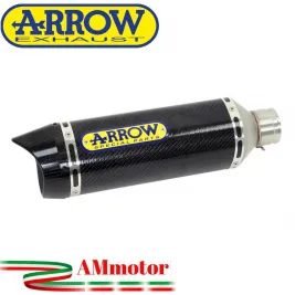 Terminale Di Scarico Arrow Suzuki Gsx-R 750 11 - 2016 Slip-On Thunder Carbonio Moto Fondello Carbonio