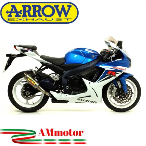 Terminale Di Scarico Arrow Suzuki Gsx-R 750 11 - 2016 Slip-On GP2 Titanio Moto