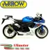 Terminale Di Scarico Arrow Suzuki Gsx-R 750 11 - 2016 Slip-On GP2 Titanio Moto