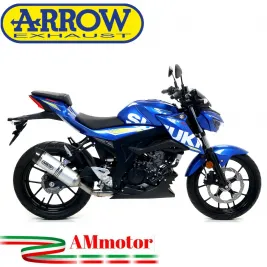 Terminale Di Scarico Arrow Suzuki Gsx-S 125 17 - 2020 Slip-On Street Thunder Alluminio Moto