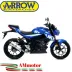 Terminale Di Scarico Arrow Suzuki Gsx-S 125 17 - 2020 Slip-On Street Thunder Alluminio Moto