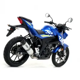 Terminale Di Scarico Arrow Suzuki Gsx-S 125 17 - 2020 Slip-On Street Thunder Alluminio Moto 2