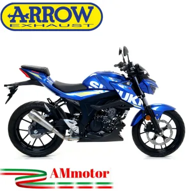 Terminale Di Scarico Arrow Suzuki Gsx-S 125 17 - 2020 Slip-On Pro-Race Nichrom Moto