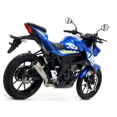 Terminale Di Scarico Arrow Suzuki Gsx-S 125 17 - 2020 Slip-On Pro-Race Nichrom Moto