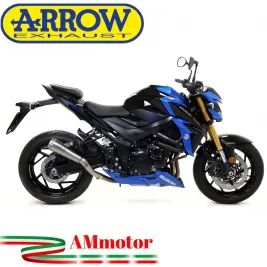 Terminale Di Scarico Arrow Suzuki Gsx-S 750 17 - 2020 Slip-On Pro-Race Nichrom Moto