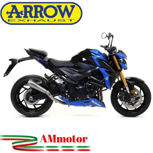 Terminale Di Scarico Arrow Suzuki Gsx-S 750 17 - 2020 Slip-On Pro-Race Nichrom Moto