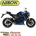 Terminale Di Scarico Arrow Suzuki Gsx-S 750 17 - 2020 Slip-On Pro-Race Nichrom Moto