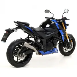Terminale Di Scarico Arrow Suzuki Gsx-S 750 17 - 2020 Slip-On Pro-Race Nichrom Moto 2
